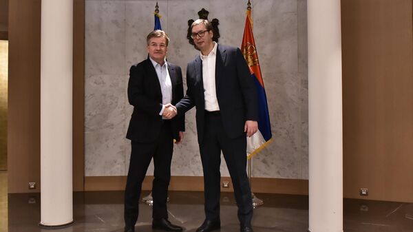 Sastanak Vučića i Lajčaka u vili Mir - Sputnik Srbija